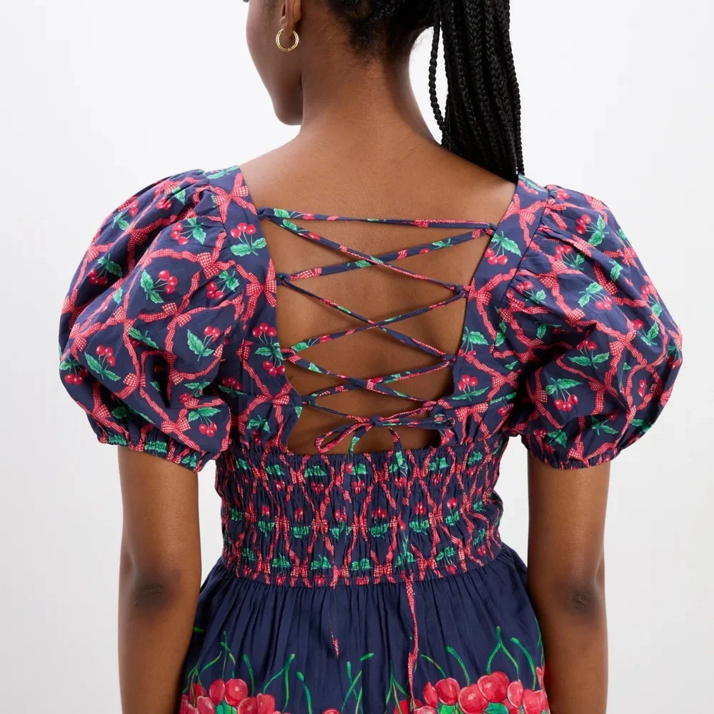 Damson Madder Allegra Blouse - Cherry Pie - Picture 2 of 8